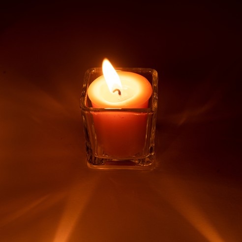 Votive Square Glass Candle Holder