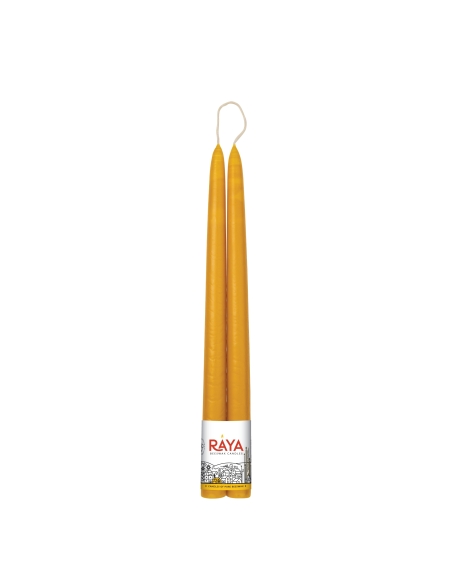 Classic taper candles of pure beeswax - 32 cm, 13"