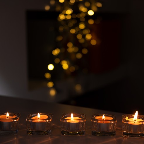 Natural Beeswax Tealight Candle - refills, 336pcs big box
