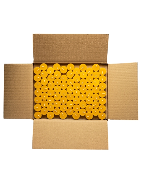 Natural Beeswax Tealight Candle - refills, 336pcs big box