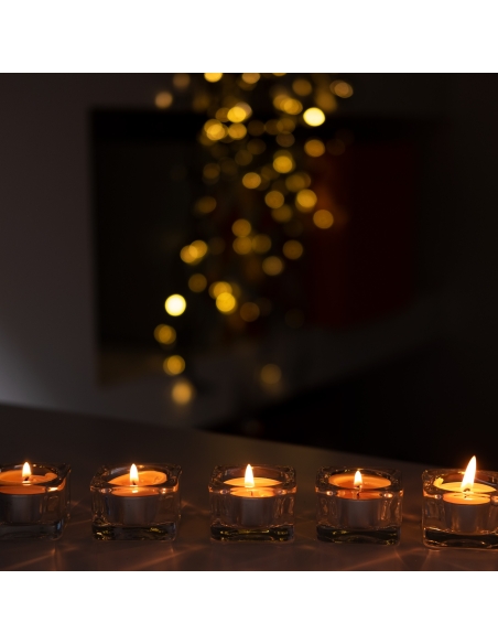 Natural Beeswax Tealight Candle - Aluminum Cups - 308pcs big box