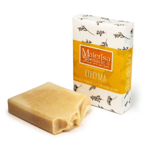 Handmade soap bar, turmeric