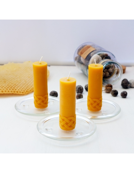 Natural Beeswax Ornamental Candle - Tangled candle