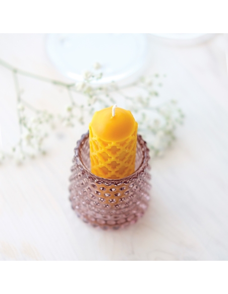 Natural Beeswax Ornamental Candle - Festive candle