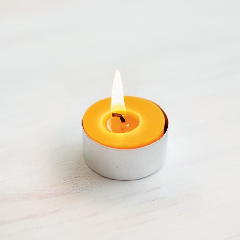 Natural Beeswax Tealight Candle - refills 24pcs box