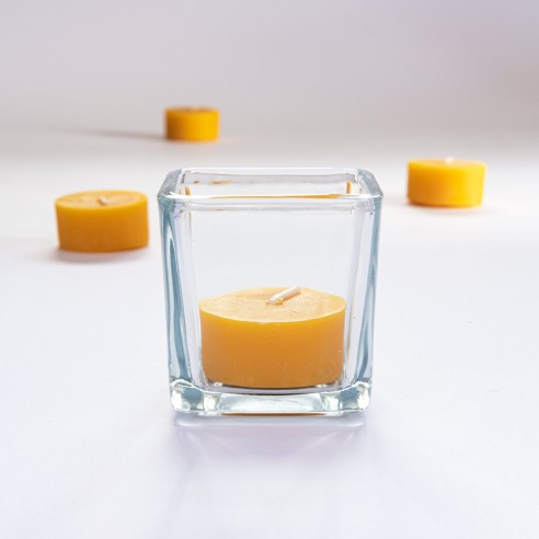 Votive Square Glass Candle Holder